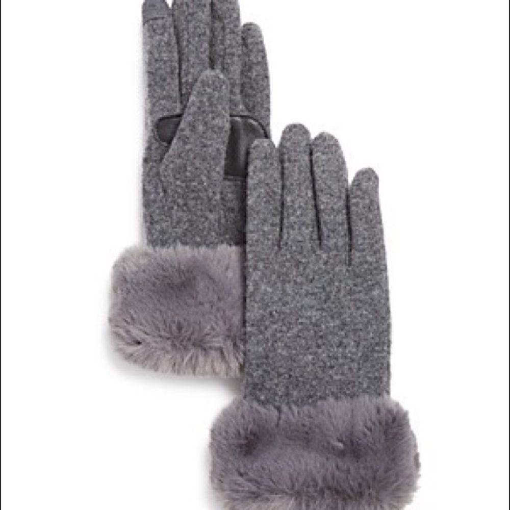 Echo Faux-Fur Cuff Tech Gloves - 100% Exclusive